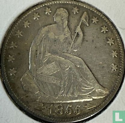 United States ½ dollar 1855 (O) - Image 1