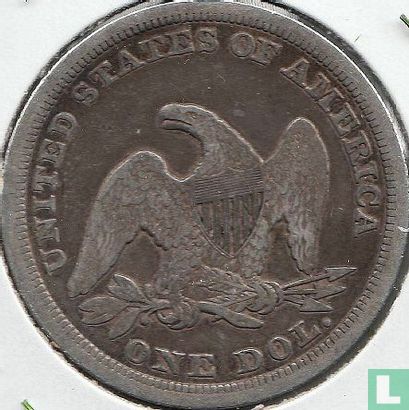 United States 1 dollar 1846 (without letter) - Image 2