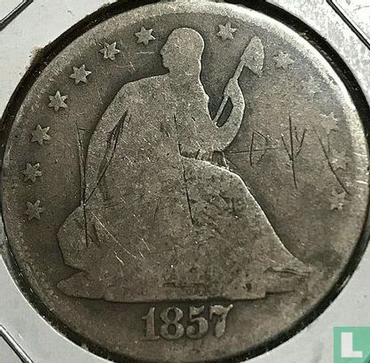 Verenigde Staten ½ dollar 1857 (zonder letter) - Afbeelding 1