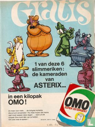 Gratis - 1 van deze 6 slimmeriken: de kameraden van Asterix... in een kilopak Omo!