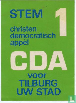 Stem 1 CDA voor Tilburg stad