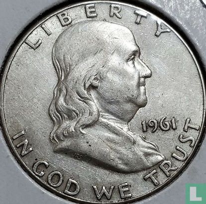 United States ½ dollar 1961 (without letter) - Image 1