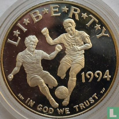 United States 1 dollar 1994 (PROOF) "Football World Cup in United States" - Image 1