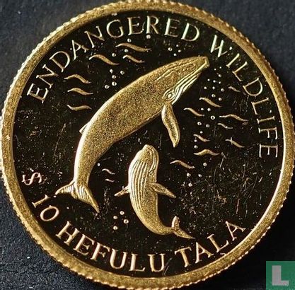 Tokelau 10 tala 2003 (PROOF) "Whales" - Afbeelding 2