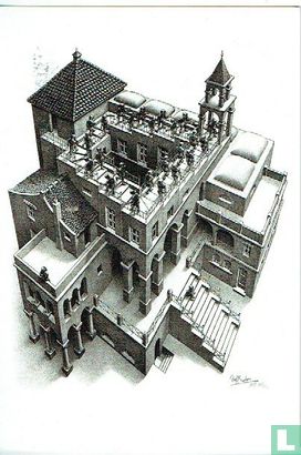 M.C. Escher, Ascending and Descending