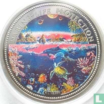 Palau 1 dollar 1993 (PROOF) "Marine Life Protection" - Afbeelding 2