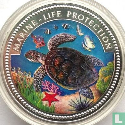 Palau 20 dollars 1998 (PROOF) "Marine Life Protection - Turtle" - Image 2