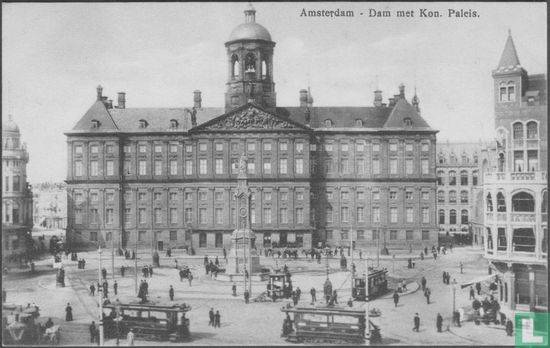 Amsterdam - Dam met Kon. Paleis.