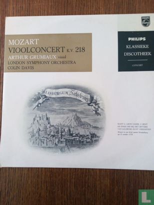 Mozart, vioolconcert KV 218 - Image 1