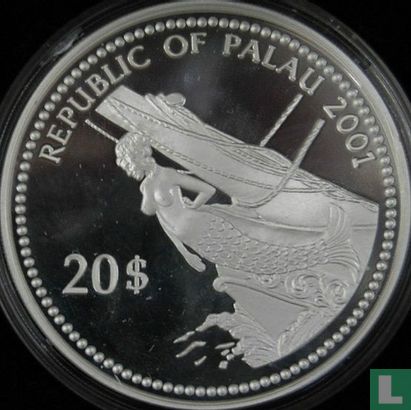 Palau 20 Dollar 2001 (PP) "Marine Life Protection - Jellyfish" - Bild 1