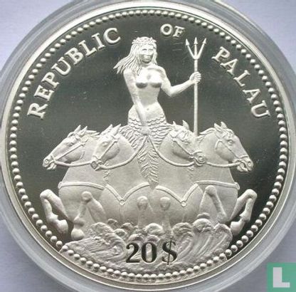 Palau 20 dollars 1995 (PROOF) "50th anniversary of the United Nations" - Image 2