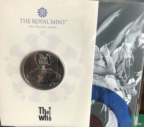 United Kingdom 5 pounds 2021 (folder - colourless) "The Who" - Image 1