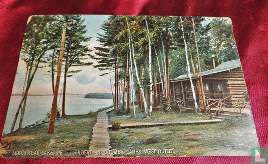 Moosehead Lake Maine ME Gilbert and Coombs Camps West Outlet - Afbeelding 1
