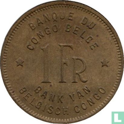 Belgisch-Congo 1 franc 1946 - Afbeelding 2