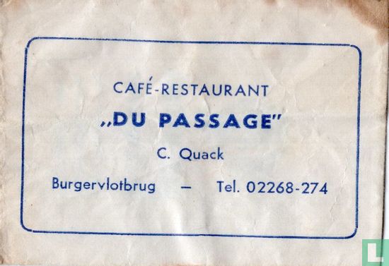 Café Restaurant "Du Passage" - Afbeelding 1