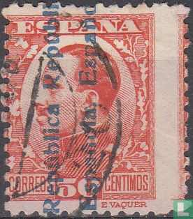 Aufdruck República/Española