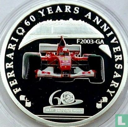 Palau 2 dollars 2007 (PROOF) "60th anniversary of Ferrari - F2003-GA" - Afbeelding 1