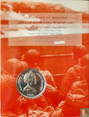 Cook Islands 1 dollar 2004 (PROOF - folder) "60th anniversary of the D-Day Invasion" - Image 3