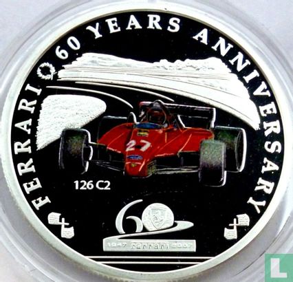 Palau 2 dollars 2007 (PROOF) "60th anniversary of Ferrari - 126 C2" - Afbeelding 1