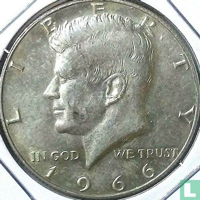 United States ½ dollar 1966 - Image 1