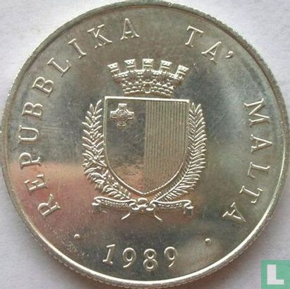 Malte 2 liri 1989 "25th anniversary of Independence" - Image 1