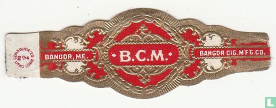 B.C.M. - Bangor. Me. - Bangor Cigar MFG Co. - Image 1