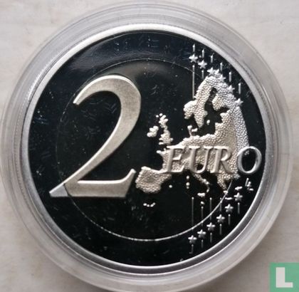 België 2 euro 2021 (PROOF) "100 years of Economic Union Belgium-Luxembourg" - Afbeelding 2