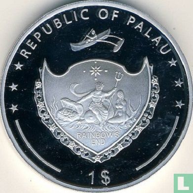 Palau 1 Dollar 2009 (PROOFLIKE) "The Temple of Artemis" - Bild 2