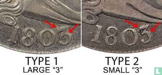 Verenigde Staten 1 dollar 1803 (type 1) - Afbeelding 3