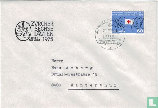 Sechselaeuten Zürich 1975, gilde "zur Waag"