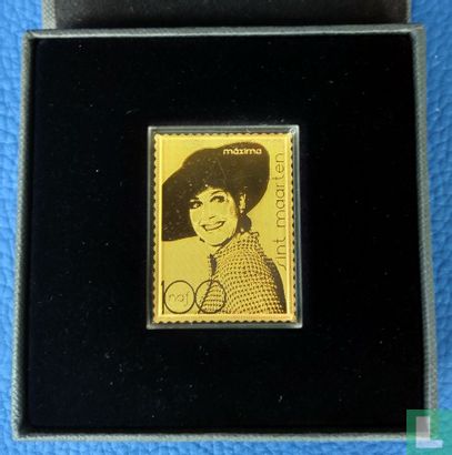 Maxima 50 jaar 24k gouden zegel - Afbeelding 2