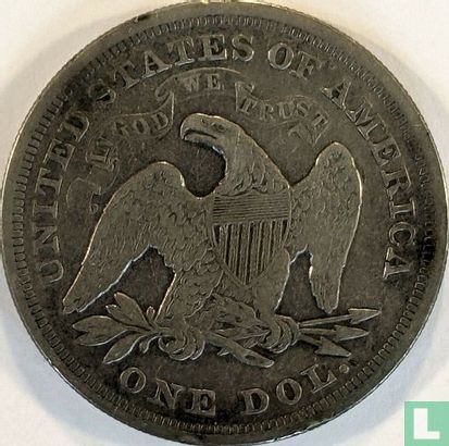 United States 1 dollar 1870 (Seated Liberty - without letter) - Image 2