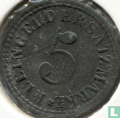 Arnsberg 5 pfennig 1917 - Afbeelding 2