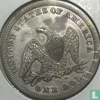 United States 1 dollar 1863 (silver) - Image 2