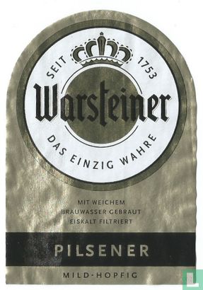 Warsteiner Pilsener  - Image 1