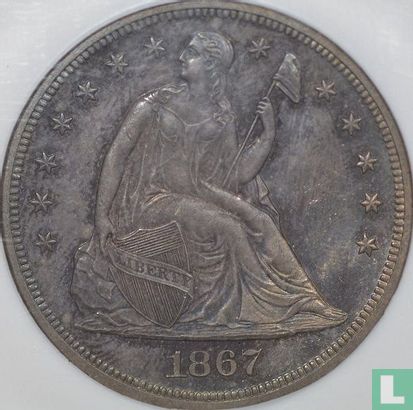 Vereinigte Staaten 1 Dollar 1867 (Silber) - Bild 1