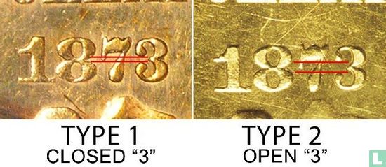 United States 1 dollar 1873 (Indian head - type 2) - Image 3