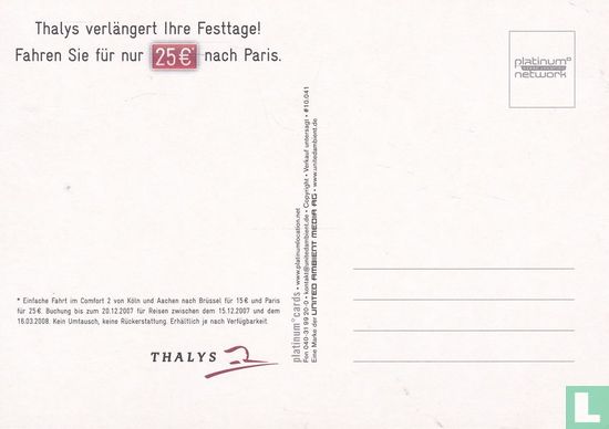 10041 - Thalys verlängert Ihre Festtage! - Afbeelding 2