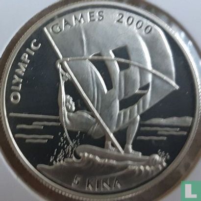 Papua New Guinea 5 kina 1997 (PROOF) "2000 Summer Olympics in Sydney" - Image 2