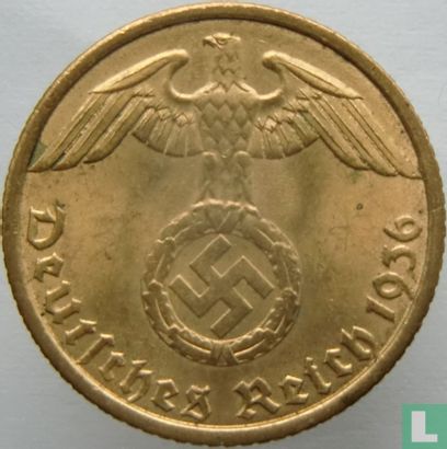 Deutsches Reich 5 Reichspfennig 1936 (Hakenkreuz - A) - Bild 1