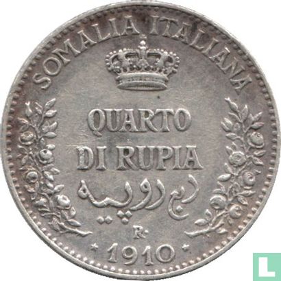 Italiaans-Somaliland ¼ rupia 1910 - Afbeelding 1