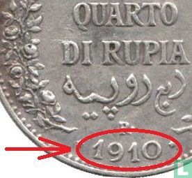 Italiaans-Somaliland ¼ rupia 1910 - Afbeelding 3