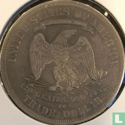 United States 1 trade dollar 1877 (CC) - Image 2