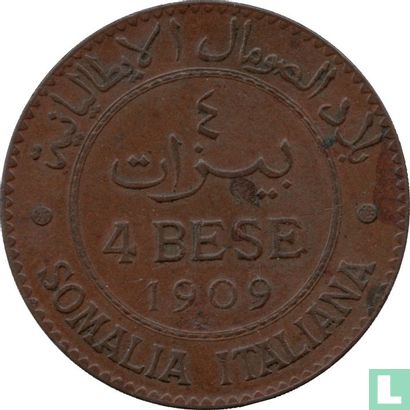Somaliland italien 4 bese 1909 - Image 1