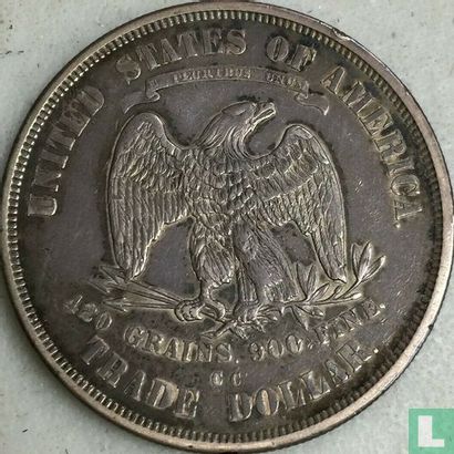 Verenigde Staten 1 trade dollar 1875 (CC) - Afbeelding 2