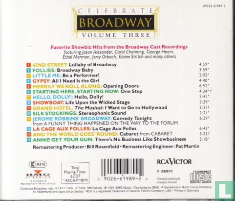 Celebrate Broadway 3 - Lullaby of Broadway - Afbeelding 2