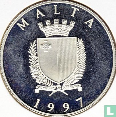 Malta 5 liri 1997 (PROOF) "50th anniversary of UNICEF" - Image 1