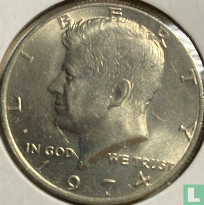 États-Unis ½ dollar 1974 (sans lettre) - Image 1