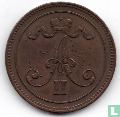 Finlande 10 penniä 1866 - Image 2