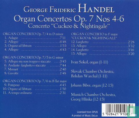 Händel    Organ Concertos, Opus 7  (4-6) - Afbeelding 2